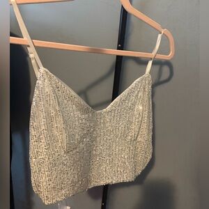 Size large sparkley crop top